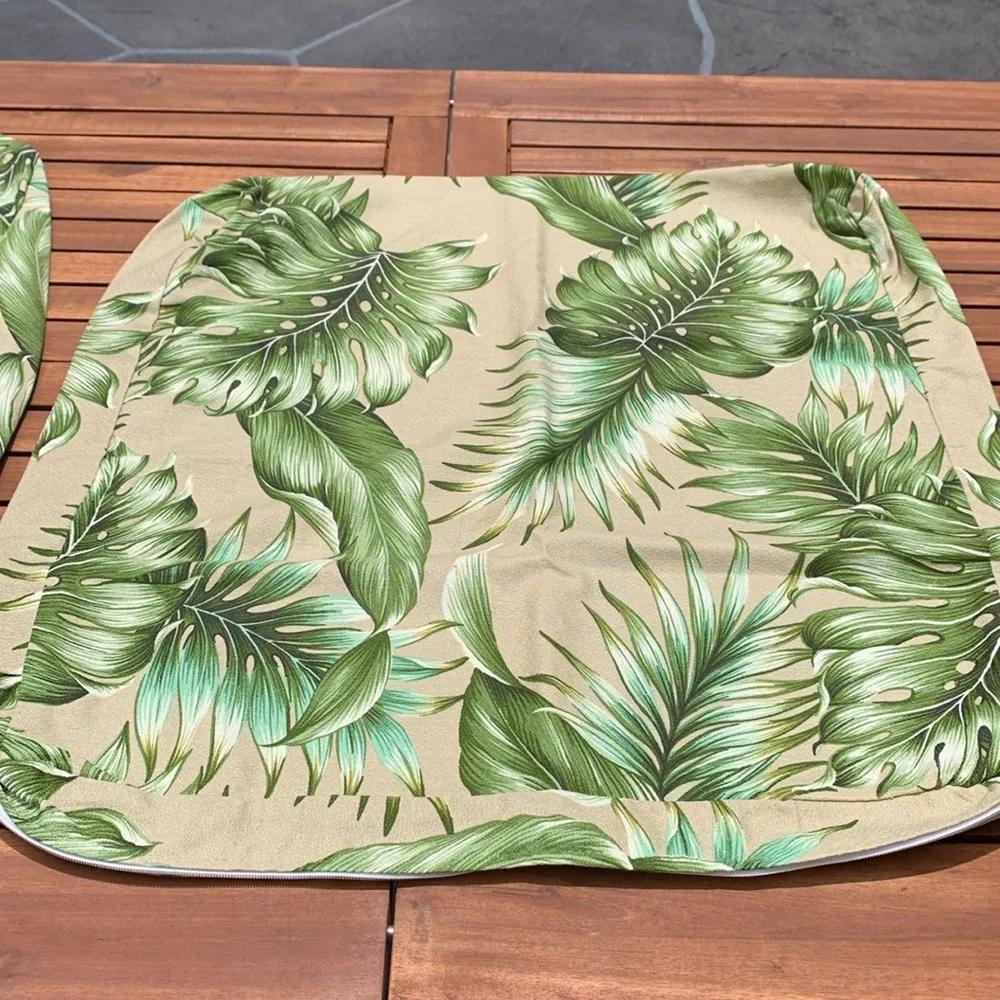 Zippered Top And Seat Cushion Covers, 2 pieces